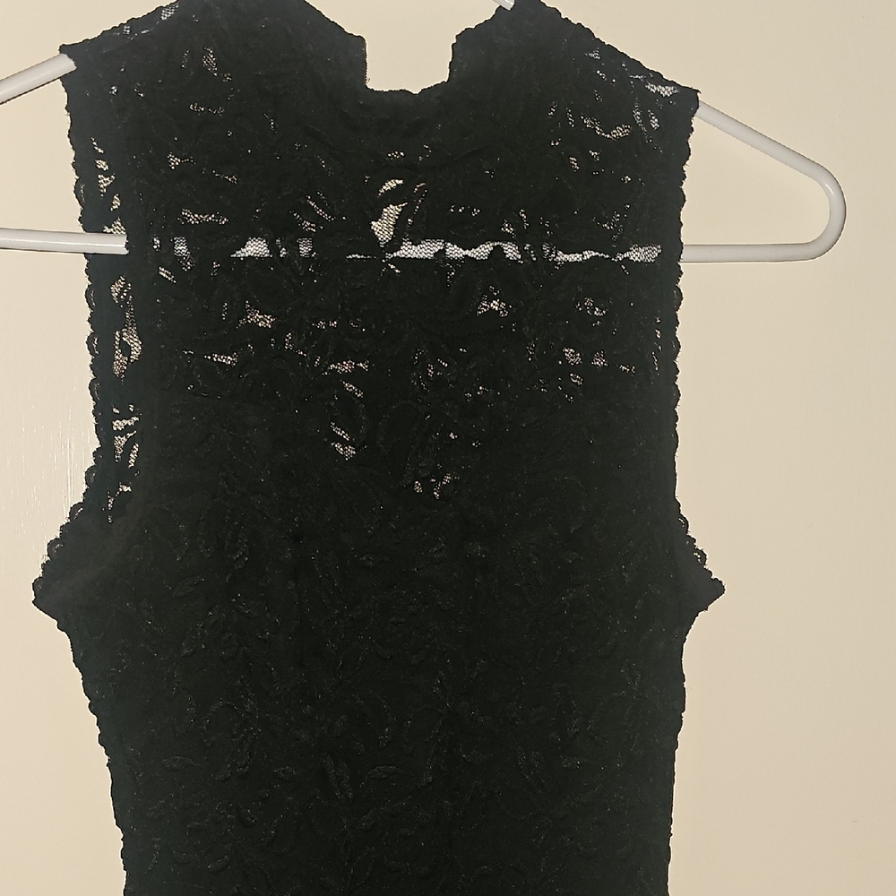 Soprano Black Lace Top